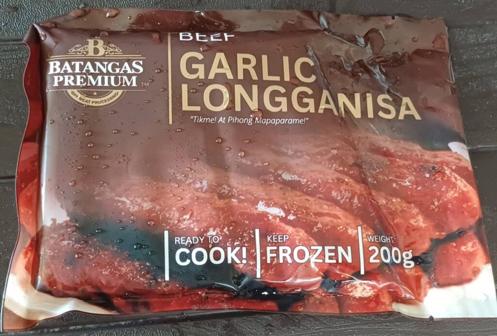 BEEF GARLIC LONGGANISA
